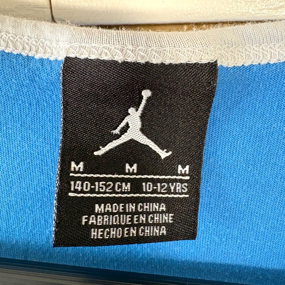Nike Jordan Kids Tank Top 23 Jumpman Blue & White (M 10-12) - Picture 3 of 7